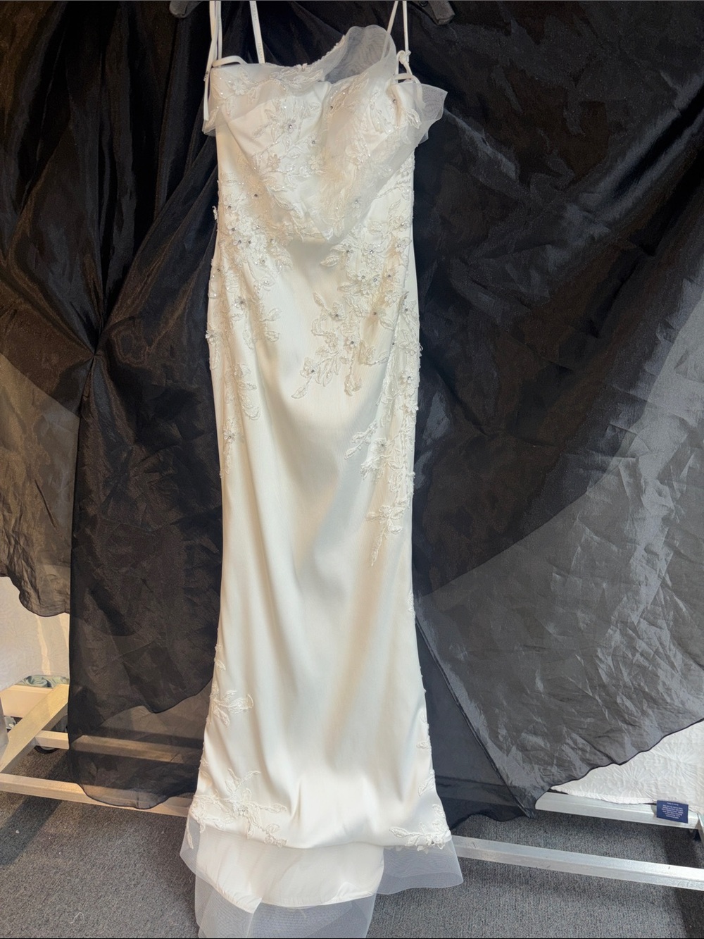 Terani Couture 4795 Ivory Embroidered Spaghetti Strap/Strapless Bridal Gown